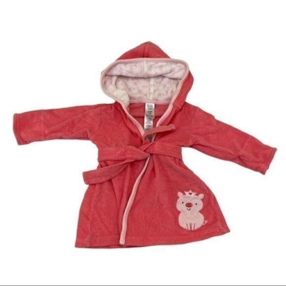 Carters Baby Girls Terry Robe in Pink 0-9 … - Picture 1 of 5